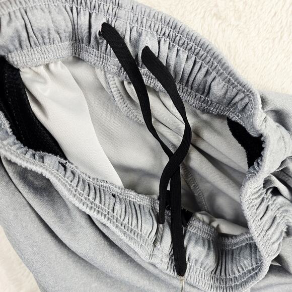 Legend Shorts Mens Large Gray Fitness Gym Running Casual Zipper Pocket - Picture 5 of 12